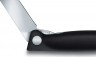 Нож кухонный Victorinox Swiss Classic (6.7191.F3) стальной столовый лезв.110мм серрейт. заточка черный карт.коробка