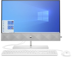 Моноблок HP Pavilion 24-k0006ur 23.8" Full HD Ryzen 3 4300U (2.7)/4Gb/SSD256Gb/RGr/CR/Windows 10/GbitEth/WiFi/BT/120W/клавиатура/мышь/Cam/белый 1920x1080