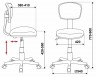 Кресло детское Бюрократ CH-299NX мультиколор абстракция сетка/ткань крестовина пластик