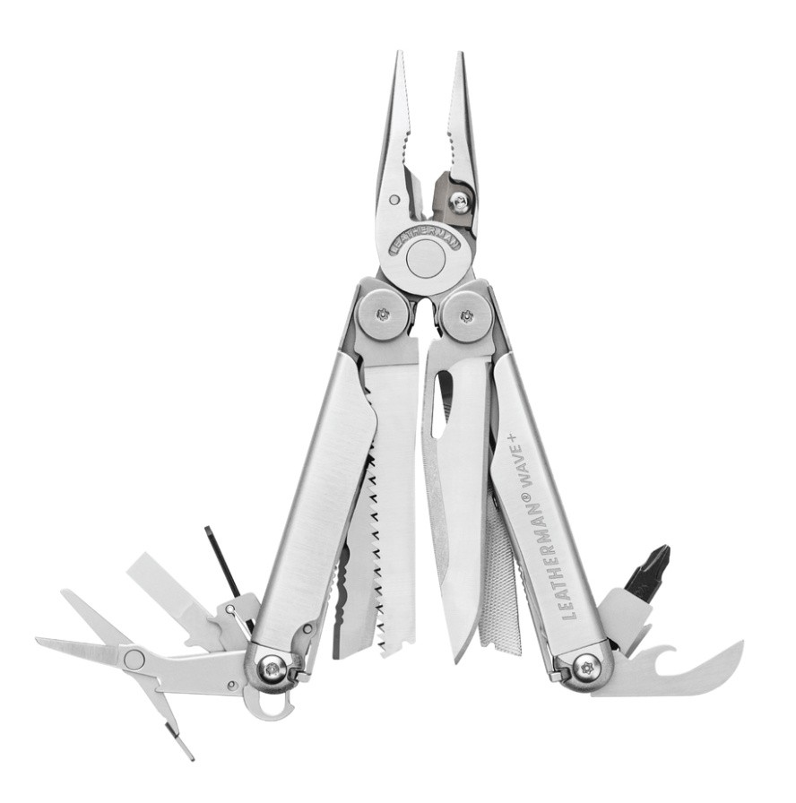 Мультитул Leatherman Wave Plus (832622) 100мм 17функций серебристый/черный