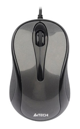 Мышь A4Tech V-Track Padless N-360 серый оптическая (1000dpi) USB (3but)