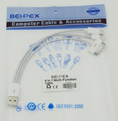 Кабель USB (m)-micro USB (m) 0.2м белый