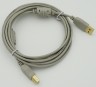 Кабель USB A(m) USB B(m) 3м феррит.кольца серый