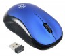 Мышь Oklick 655MW черный/синий оптическая (1000dpi) беспроводная USB (3but)