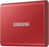Накопитель SSD Samsung USB-C 2Tb MU-PC2T0R/WW T7 1.8" красный