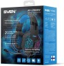 Наушники с микрофоном Sven AP-U980MV черный/синий 2.2м мониторные оголовье