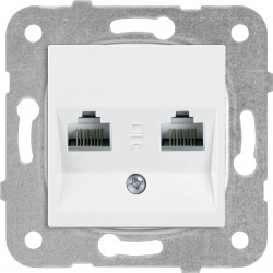 Розетка компьютерная Panasonic Karre Plus & Arkedia Slim (WKTT04072WH-RU) скрыт. IP20 белый (упак.:1шт)