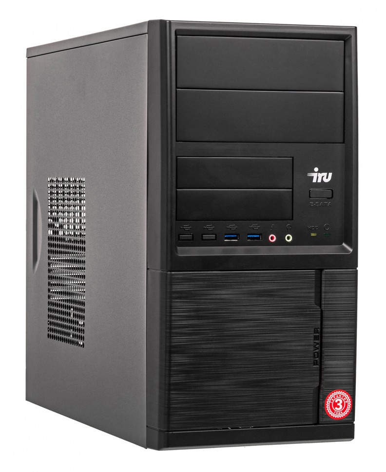 ПК IRU Office 228 MT A8 9600 (3.1)/4Gb/SSD120Gb/R7/Windows 10 Professional 64/GbitEth/400W/черный