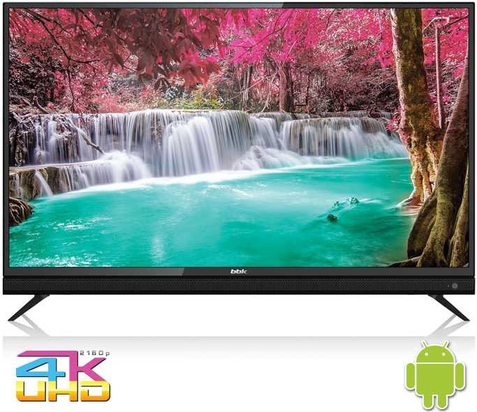 Телевизор LED BBK 50" 50LEX-8161/UTS2C черный/Ultra HD/50Hz/DVB-T2/DVB-C/DVB-S2/USB/WiFi/Smart TV (RUS)