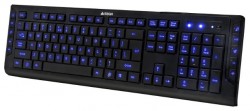 Клавиатура A4Tech KD-600L черный USB Multimedia LED