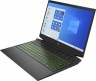 Ноутбук HP Pavilion Gaming 16-a0035ur Core i5 10300H/16Gb/SSD512Gb/NVIDIA GeForce RTX 2060 MAX Q 6Gb/16.1"/IPS/FHD (1920x1080)/Windows 10/black/green/WiFi/BT/Cam