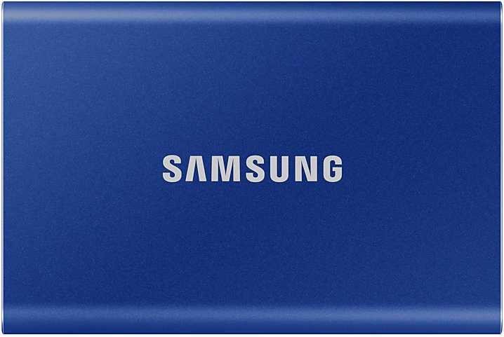 Накопитель SSD Samsung USB-C 2Tb MU-PC2T0H/WW T7 1.8" синий
