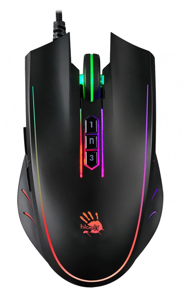 Мышь A4Tech Bloody P81s черный оптическая (8000dpi) USB (8but)