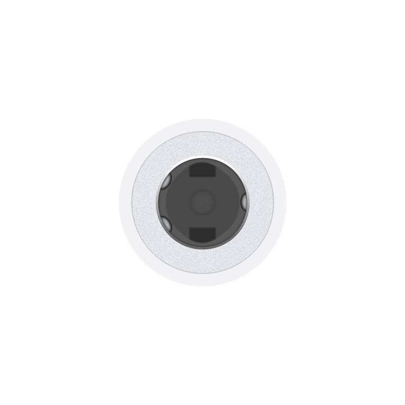 Переходник Apple MMX62ZM/A Jack 3.5 (f)-Lightning (m) белый