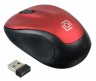 Мышь Оклик 665MW черный/красный оптическая (1000dpi) беспроводная USB (3but)
