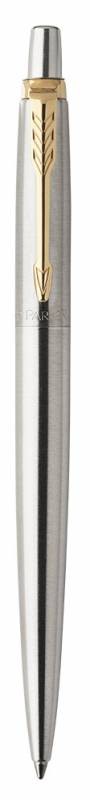 Ручка шариковая Parker Jotter Core K691 (1953182) Stainless Steel GT M синие чернила подар.кор.
