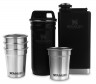 Набор термопосуды Stanley Adventure Nesting Shot Glass Set + Flask 0.23л. черный (10-01883-035)
