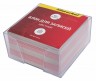 Блок для записей бумажный Silwerhof ЭКОНОМ 701015 90х90х45мм 60г/м2 ассорти пластиковый бокс