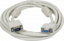 Кабель-удлинитель Ningbo VGA (m) VGA (f) 3м феррит.кольца серый