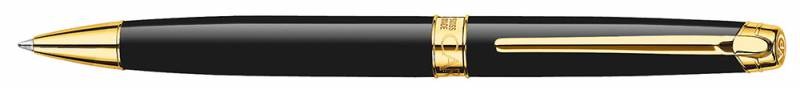 Ручка шариковая Carandache Leman (4789.282) black lacquered GP подар.кор.