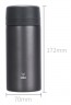 Термос Deli 17657dk-gray 0.420л. темно-серый
