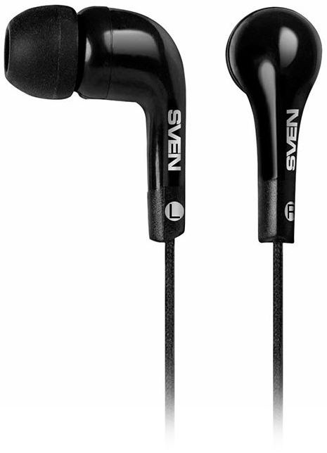 Наушники вкладыши Sven SEB-115 1.2м черный проводные в ушной раковине