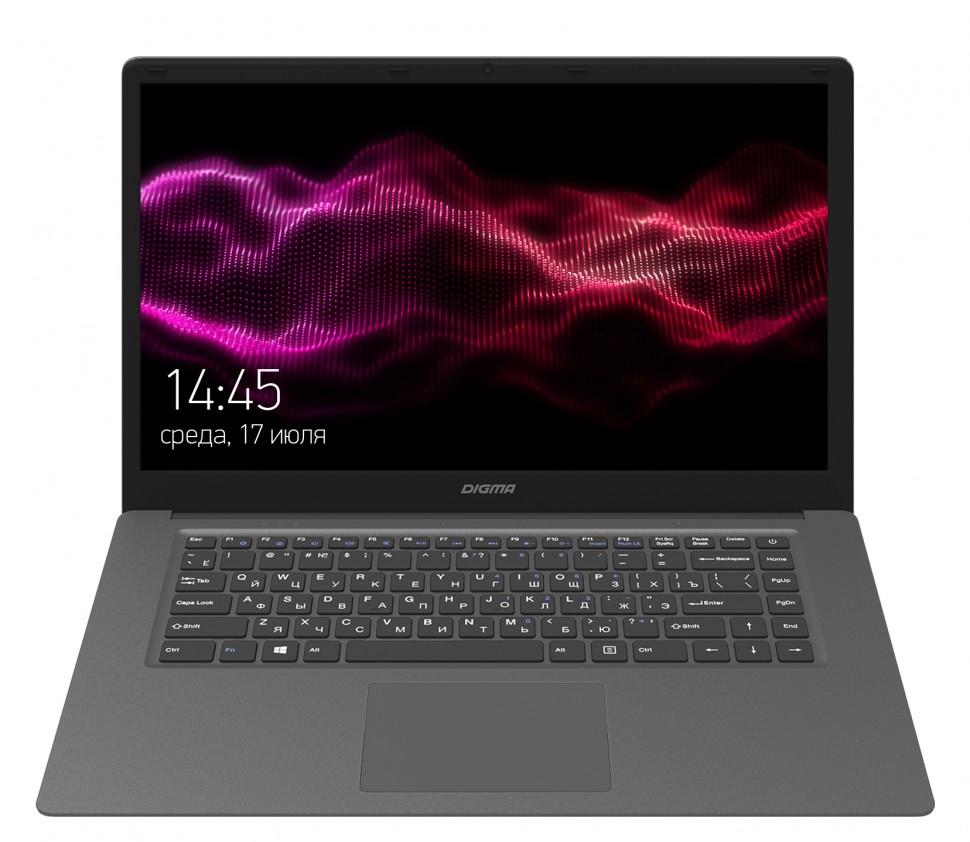 Ноутбук Digma EVE 15 C407 Celeron N3350/4Gb/SSD128Gb/Intel HD Graphics 500/15.6"/IPS/FHD (1920x1080)/Windows 10 Home Single Language 64/dk.grey/WiFi/BT/Cam/5000mAh