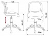 Кресло детское Бюрократ CH-W296NX белый TW-15 сиденье бирюзовый 15-175 сетка/ткань крестовина пластик пластик белый