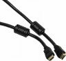 Кабель соединительный аудио-видео Ningbo HDMI-5M-MG HDMI (m)/HDMI (m) 5м. феррит.кольца Позолоченные контакты черный (HDMI-5M-MG(VER1.4)BL)