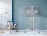 Подставка для телевизора Onkron TS1552 белый 40"-70" макс.60.5кг напольный мобильный