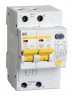 Выключатель автом. дифф. тока IEK АД12 MAD10-2-006-C-010 6A тип C 4.5kA 10мА AC 2П 230В 3мод белый