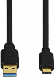 Кабель Hama H-135735 00135735 USB (m)-USB Type-C (m) 0.75м черный