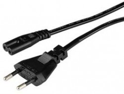 Кабель Hama 00044225 IEC C7 (2-pin) Евровилка 1.5м