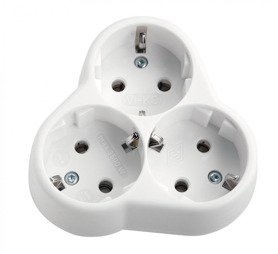 Розетка силовая Panasonic (90304000-RU) откр. зазем. IP20 белый (упак.:1шт)