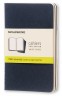 Блокнот Moleskine CAHIER JOURNAL CH213 Pocket 90x140мм обложка картон 64стр. нелинованный синий индиго (3шт)