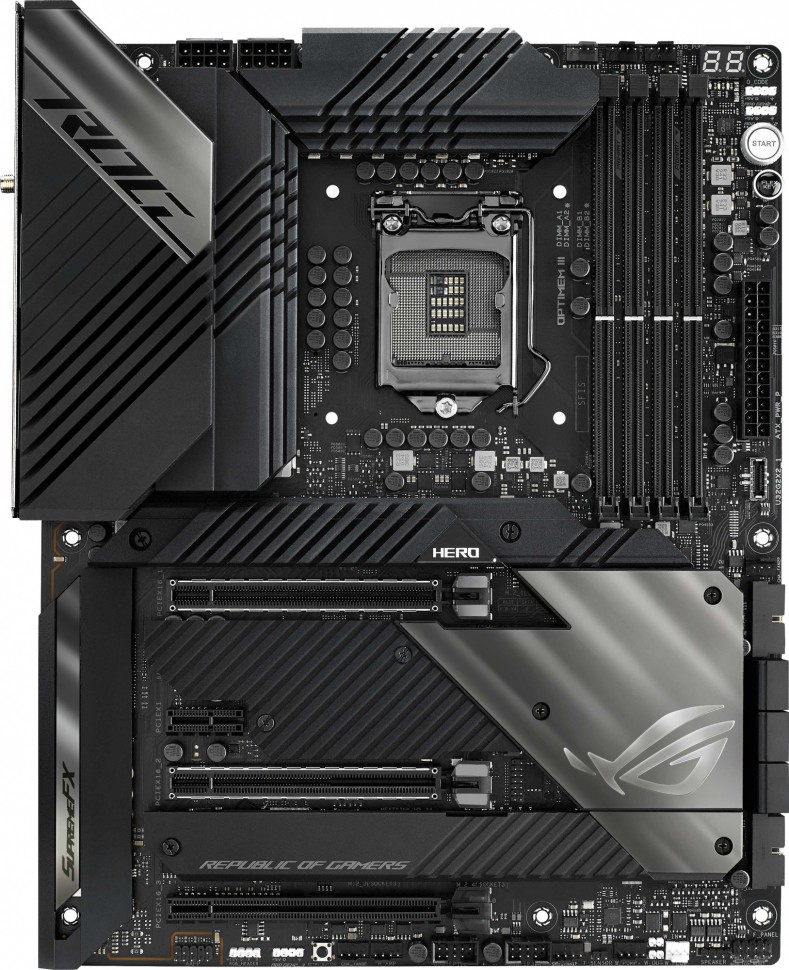 Материнская плата Asus ROG MAXIMUS XIII HERO Soc-1200 Intel Z590 4xDDR4 ATX AC`97 8ch(7.1) 2x2.5Gg RAID+HDMI