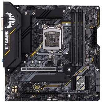 Материнская плата Asus TUF GAMING B460M-PLUS Soc-1200 Intel B460 4xDDR4 mATX AC`97 8ch(7.1) GbLAN RAID+DVI+HDMI+DP
