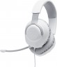 Наушники с микрофоном JBL Quantum 100 белый 1.2м мониторные оголовье (JBLQUANTUM100WHT)