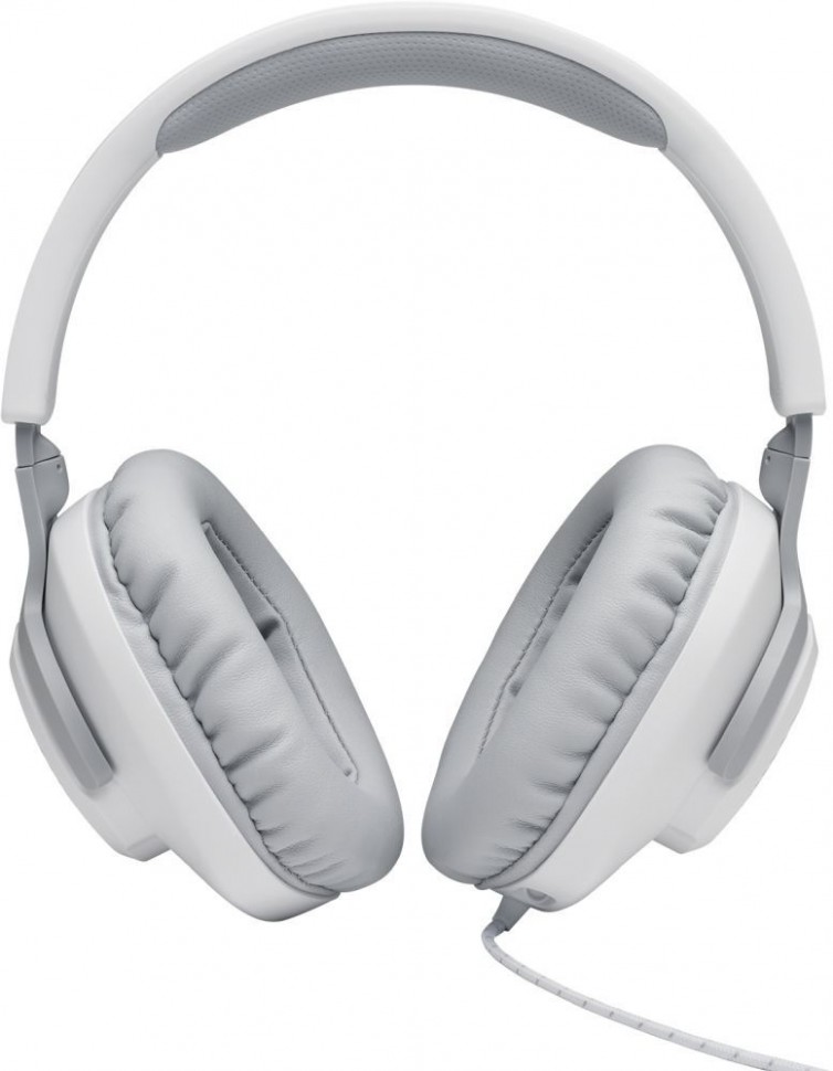 Наушники с микрофоном JBL Quantum 100 белый 1.2м мониторные оголовье (JBLQUANTUM100WHT)