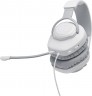 Наушники с микрофоном JBL Quantum 100 белый 1.2м мониторные оголовье (JBLQUANTUM100WHT)