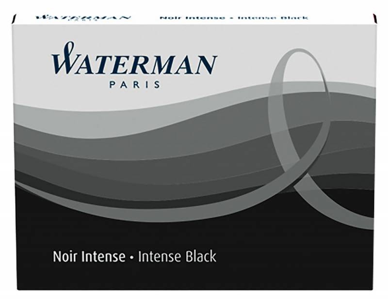 Картридж Waterman Standart (S0110850) черный чернила для ручек перьевых (8шт)