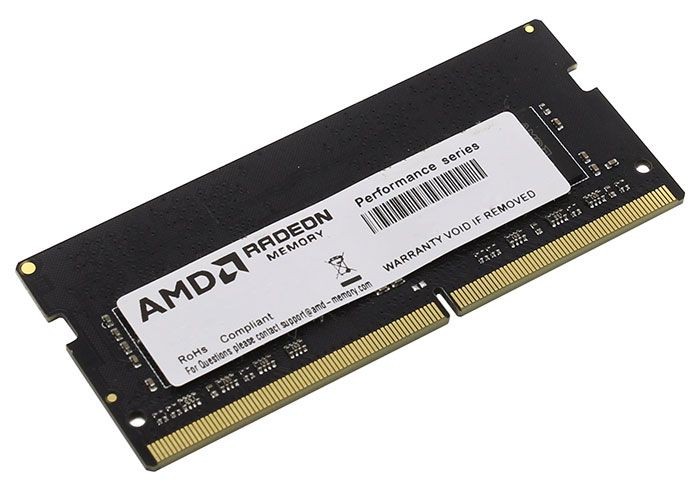 Память DDR4 4Gb 2400MHz AMD R744G2400S1S-UO OEM PC4-19200 CL16 SO-DIMM 260-pin 1.2В