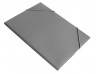 Папка на резинке Бюрократ -PR04GREY A4 пластик кор.15мм 0.4мм серый