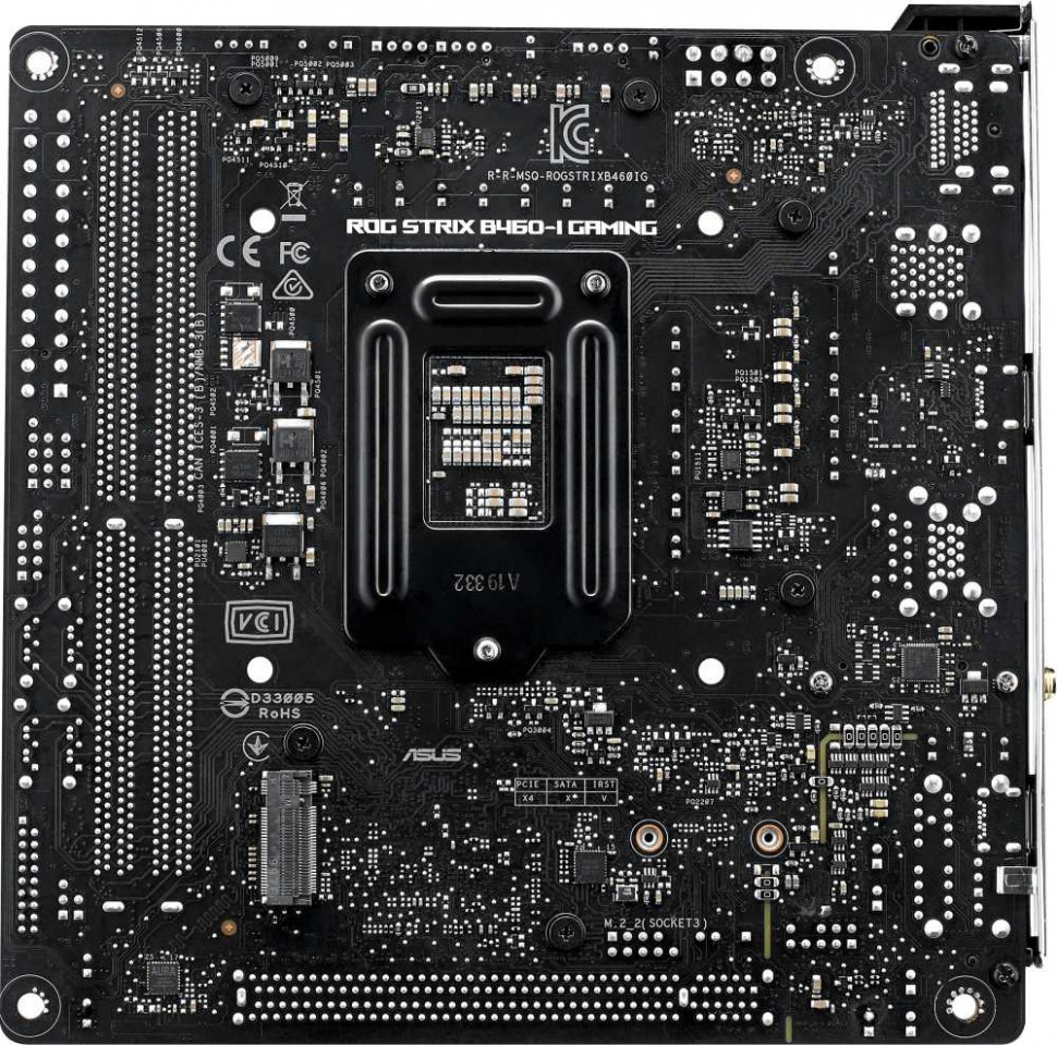 Материнская плата Asus ROG STRIX B460-I GAMING Soc-1200 Intel B460 2xDDR4 mini-ITX AC`97 8ch(7.1) GbLAN RAID+HDMI+DP