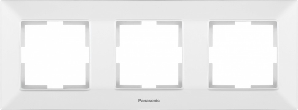Рамка Panasonic Arkedia Slim WNTF08032WH-RU 3x горизонтальный монтаж пластик белый (упак.:1шт)