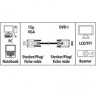 Кабель Hama 00045075 DVI-I(m) VGA (m) 1.8м