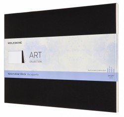 Блокнот Moleskine ART WATERCOLOR ARTWBL10 230х310мм 20стр. нелинованный мягкая обложка черный