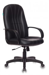 Кресло руководителя Бюрократ T-898AXSN черный Leather Black искусственная кожа крестовина пластик