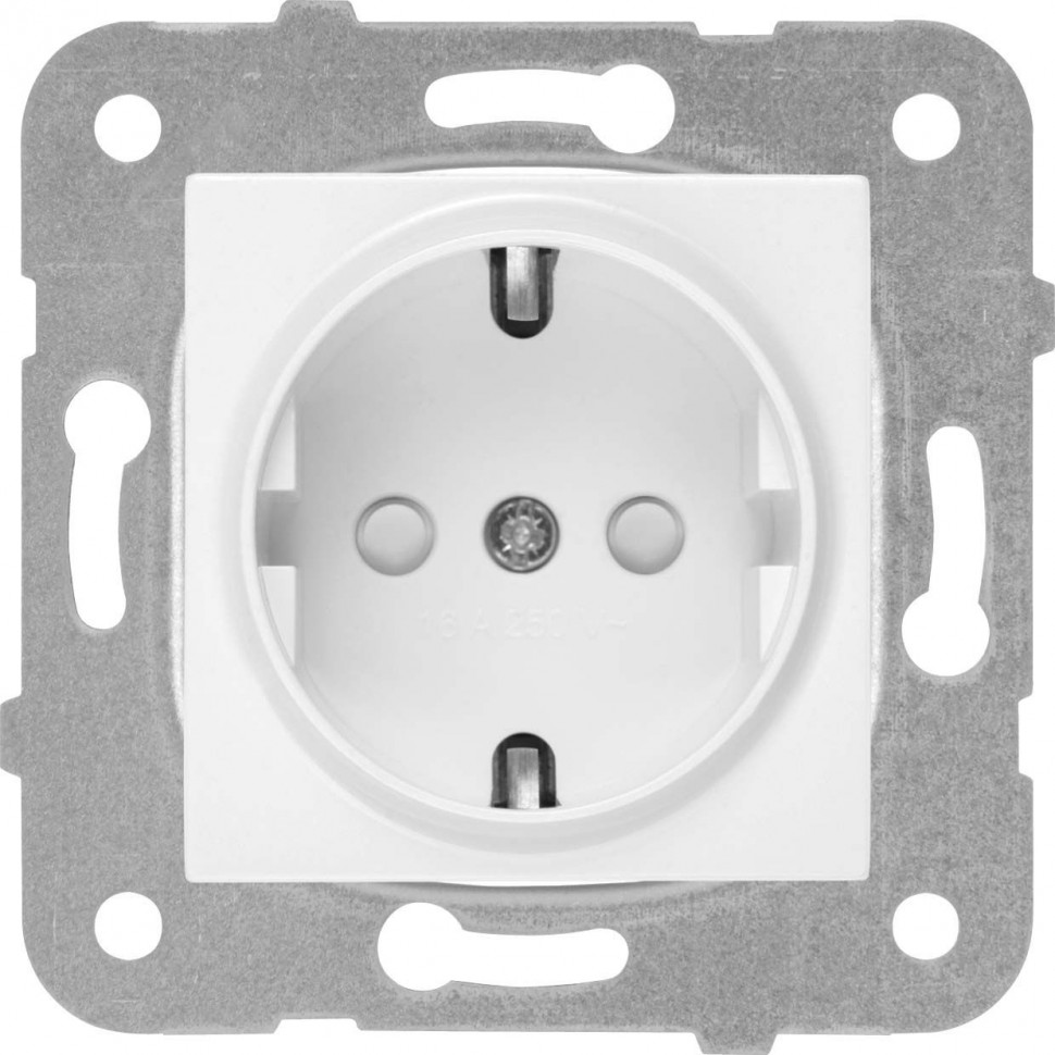 Розетка силовая Panasonic Karre Plus & Arkedia Slim (WKTT02122WH-RU) скрыт. зазем. штор. IP20 белый (упак.:1шт)