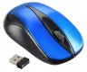 Мышь Оклик 675MW черный/синий оптическая (800dpi) беспроводная USB (2but)
